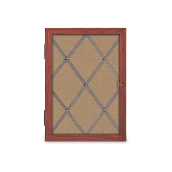 Sliding Door 12" Wood Framed Display Cas, UVDC1651-OAK-BLACK